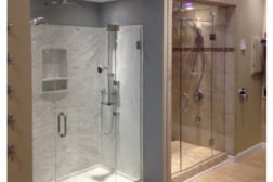 Frank Webbâ??s Bath Center recently opened a new showroom in Falmouth, Mass. 