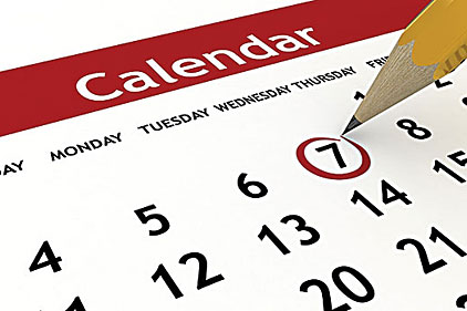 2014 Calendar of events