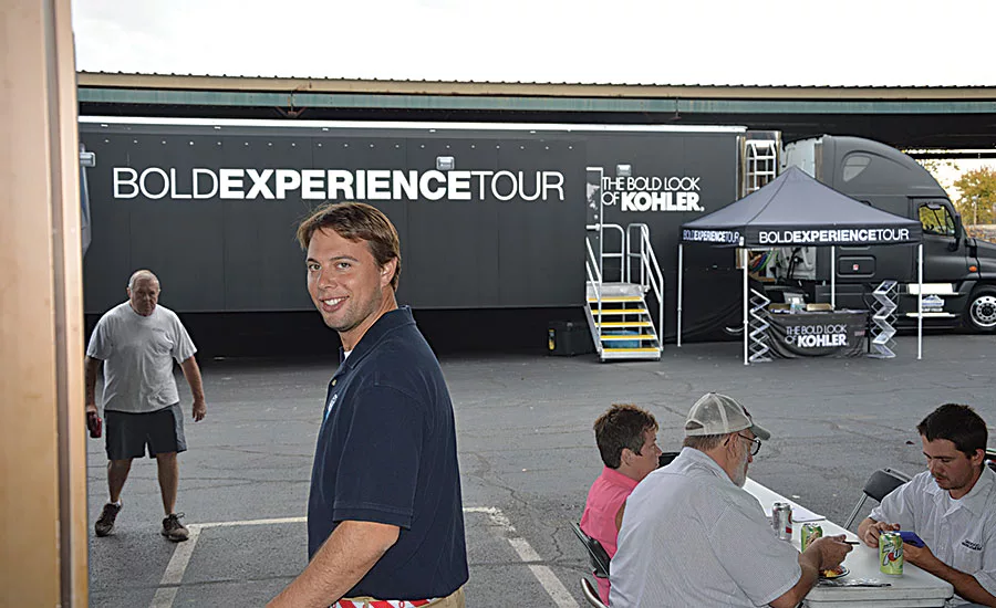 Reynolds at a P&F Kohler counter day event