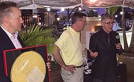 2016 AHR Expo Industry Award: Recipient John Goshulak (left)