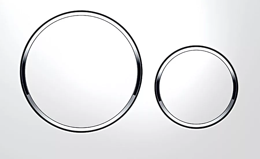 Geberit redesigned flush plate