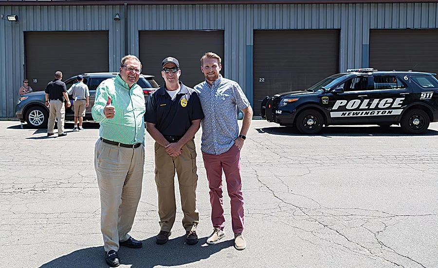 Keeney Mfg. Co. makes donation to local police youth academy