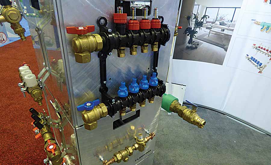 Legend Valve displayed some of its manifolds during the 2016 AHR Expo in Orlando, Fla.