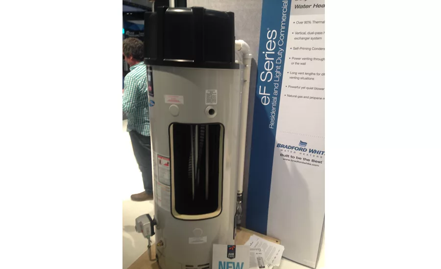 Bradford White gave its customers a preview of its eF Series water heater during the 2016 AHR Expo.