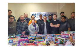 Ferguson partnered with the U.S. Marine Corps Reserve Toys for Tots Foundation.