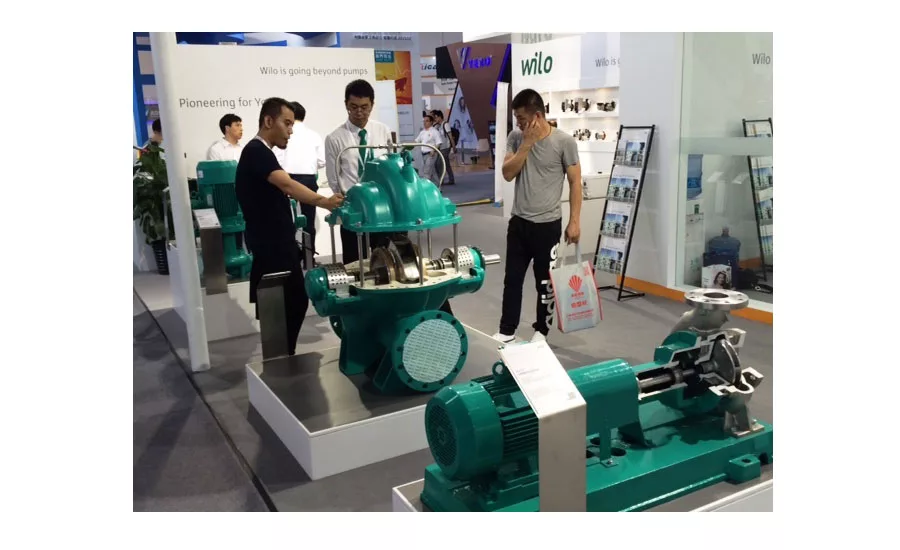 WILO displays its large pumps at ISH China/CIHE in Beijing