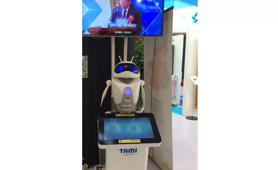Robotics are some of the smart technology on display at ISH China/CIHE.