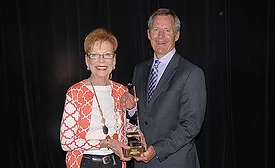 Modern Supply’s Dottie Ramsey (left) is the recipient of the 2016 Fred V. Keenan Lifetime Achievement Award