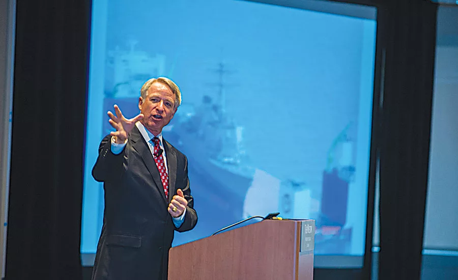 Attendees heard from keynote speaker Commander Kirk Lippold, United States Navy