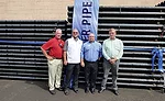 From left: David Jones (VP sales, Wade), Sterling Bowman (VP sales, Tyler Pipe), Thad Hicks (general sales manager, Tyler Pipe) and Greg Simmons (GM, Tyler Pipe)