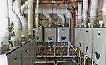 commercial tankless rack system and vent kit