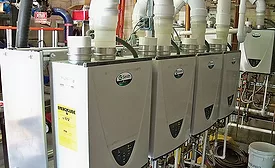 The Holiday Inn Wilkes-Barre East Mountain installed 19 A. O. Smith condensing tankless water heaters