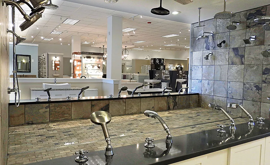 F.W. Webb recently remodeled and expanded its Frank Webb’s Bath & Lighting Showroom in Bangor, Maine