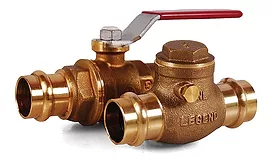 Legend no-lead forged brass press valves