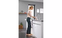 0217GROHE_LadyLux Grohe's LadyLux3 Café kitchen faucet features foot control technology.