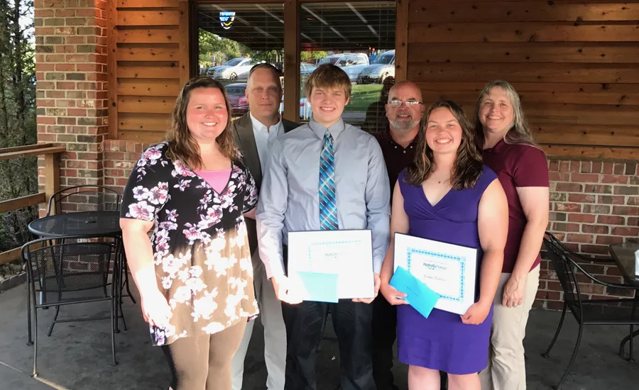 Taco Scholarship winners Kyle and sister Jenni