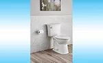 Classic design lines are highlighted in the high-efficiency ActiClean self-cleaning toilet