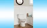 The DENALI Power Flush toilet from Mansfield Plumbing features a flushing performance that’s more than 20% greater than the highest MaP