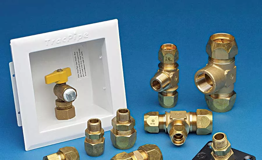 Omega Flex snap-on CSST fittings