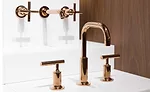 Kohler Rose Gold faucet finish.