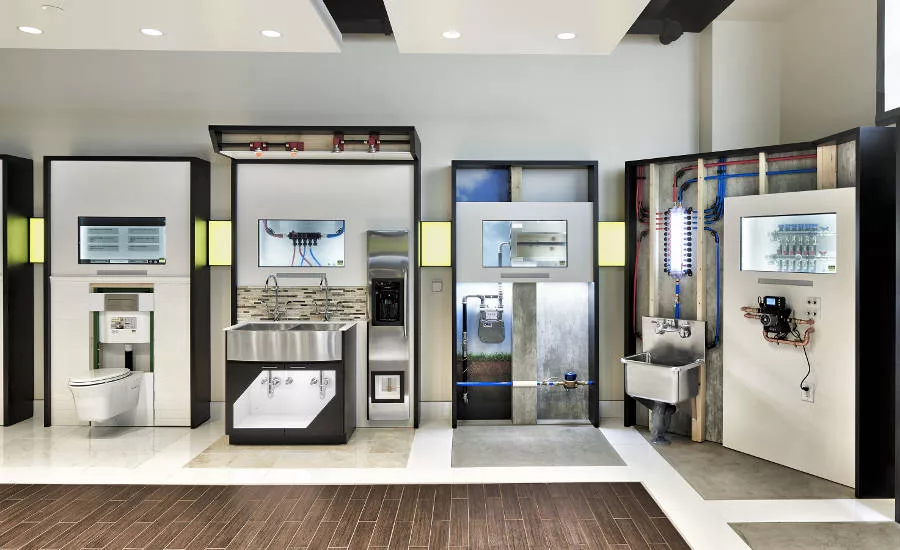 The functional displays include operational fixtures