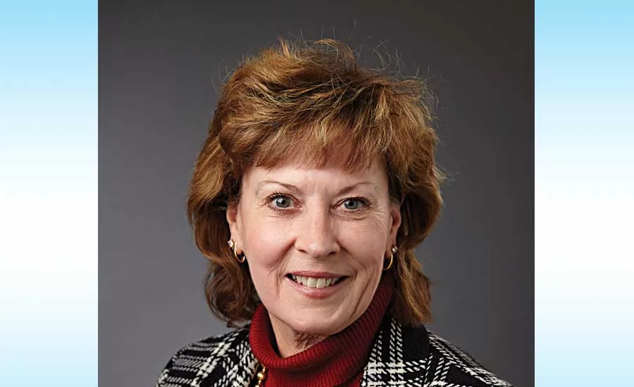 Barbara Higgens points to PMI's leadership role in water-efficiency standards