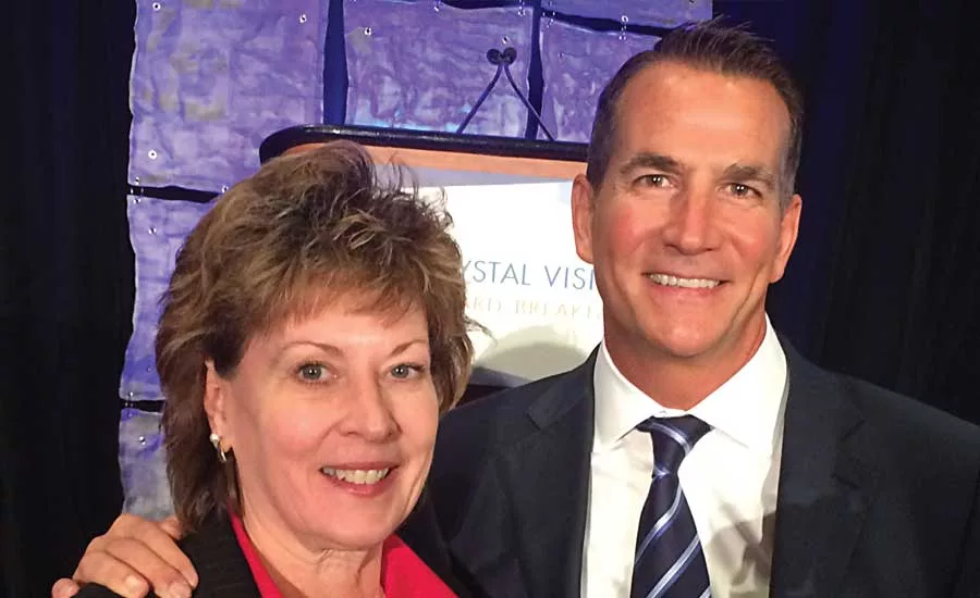 Higgens is shown with Kohler President and CEO David Kohler