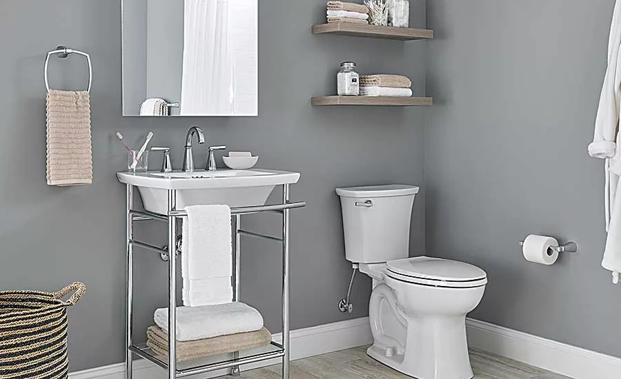 American Standard bathroom sink and toilets