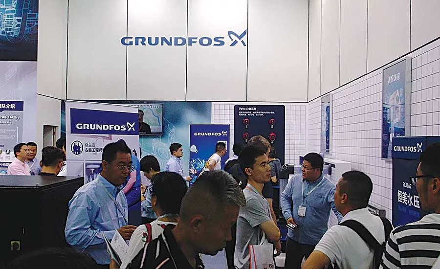 Grundfos Display at 2017 ISH China