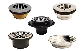 Keeney Mfg. Co. shower fixture drains