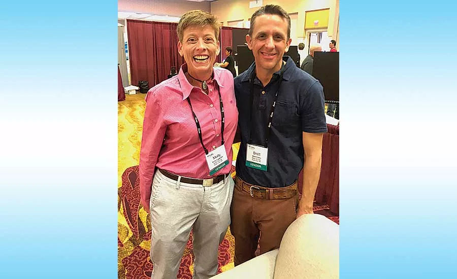 American Bath Group’s Molly Caplenor (left) and Brett Carey