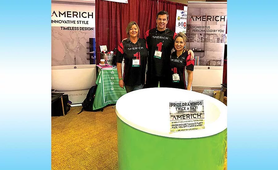 From left, Americh’s Lynn Hardy, Dino Pacifici and Stacy Nguyen-Yos