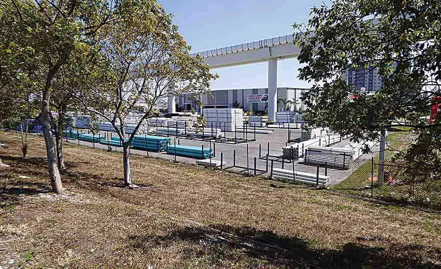 Lehman takes full advantage of a 3-acre pipe yard