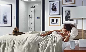 The U by Moen shower now features Alexa compatibility