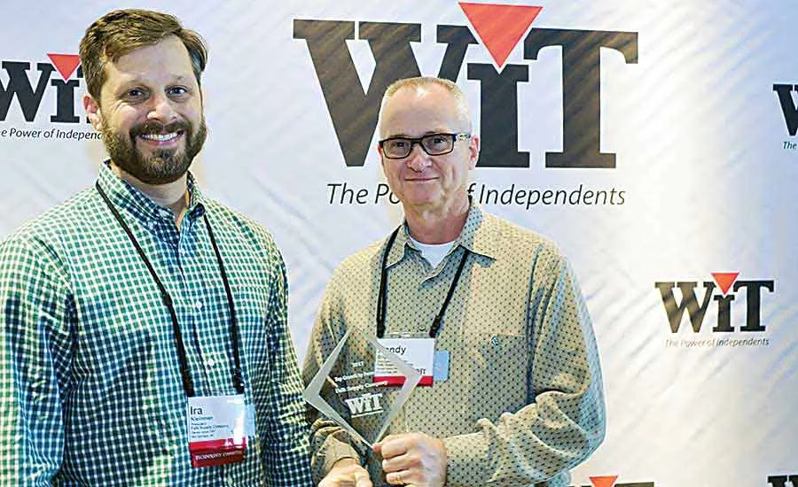 Falk Supply’s Ira Kleinman (left) and Randy Bright at the 2018 WIT Distributor/Vendor Conference