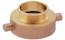 Lead-free fire-hydrant adapters and caps