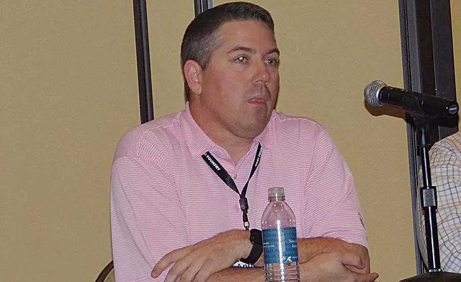 Murray Supply’s Andrew Anglin makes a point during a panel discussion at SWA’s 90th convention