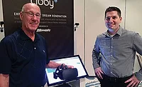 Winsupply National Manager of Showrooms Daryn Cherry (right) shows off Libby