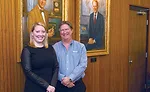 NIBCO President and COO Steve Malm (right) with Senior Vice President of Wholesale Sales Ashley Martin