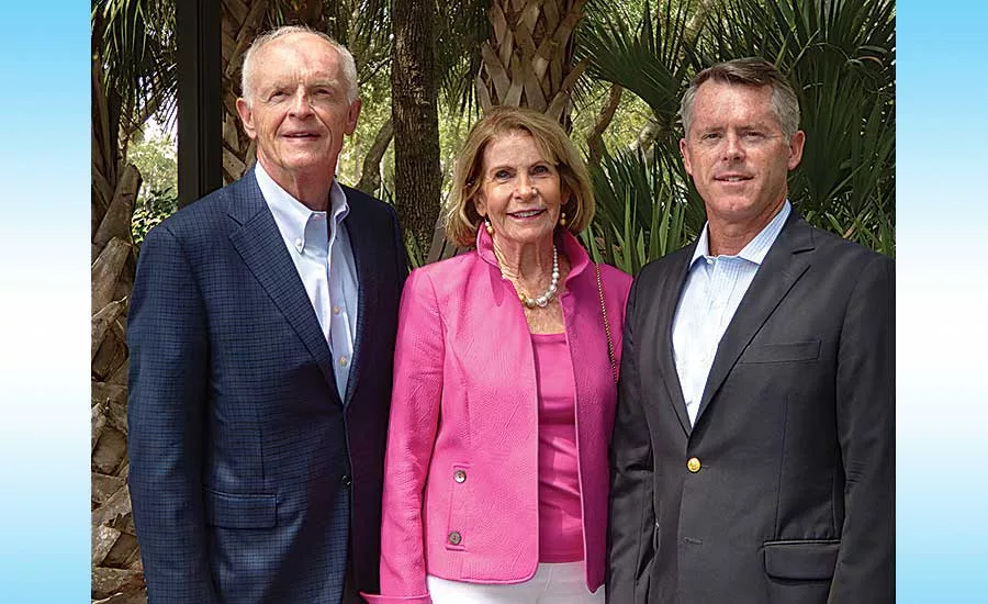 Hobbs with his parents, Larry and Sue. Larry Hobbs was inducted into the AIM/R Hall of Fame in 2016