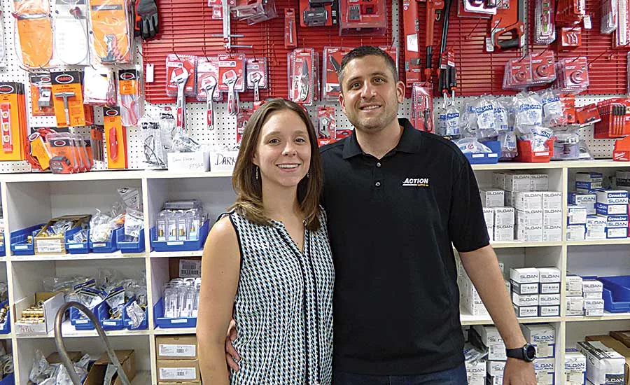 Lake Worth Branch Manager Justin Berke (right) with his wife, Nichole