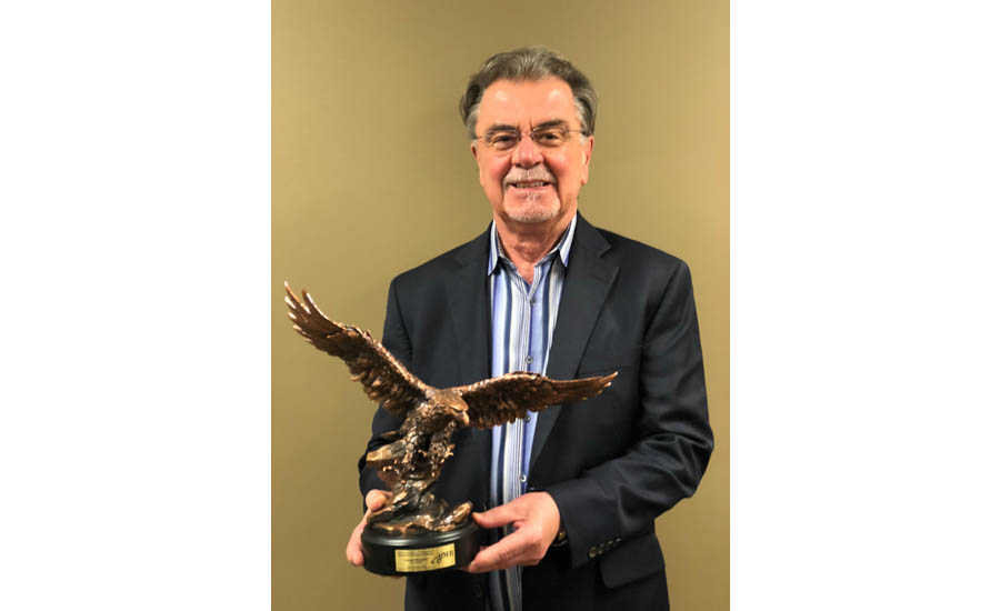 A. O. Smith Water Products’ Senior Vice President of Sales Jim Margoni was recently awarded the 2018 Golden Eagle Award