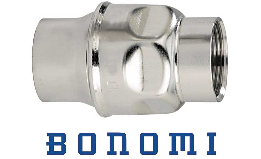 Bonomi stainless steel inline check valves
