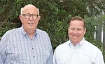 Vice President Chris Fuller (right) with President Harold Armstrong at AWA’s Houston headquarters