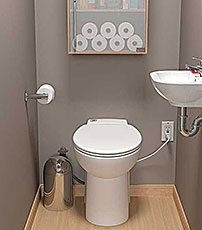 Saniflo compact macerating toilet