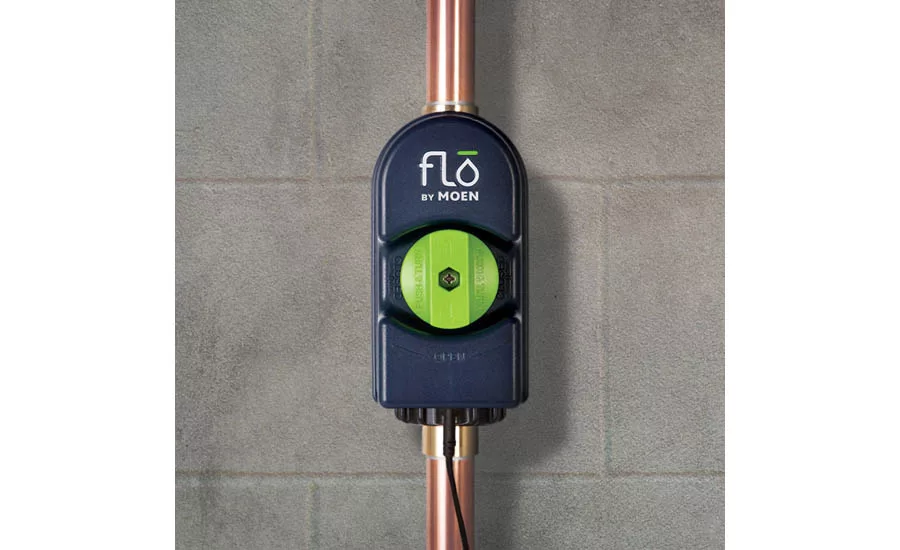 Wi-Fi connected device that is installed on the home’s main water supply line and connected to its smartphone app