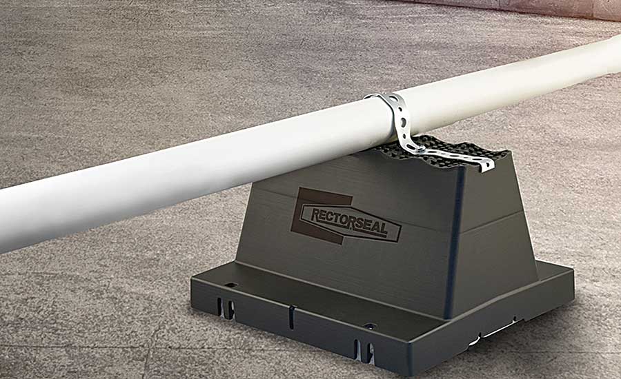 RectorSeal rooftop pipe suport