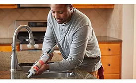 GE Silicone 2+ Kitchen & Bath 100% Silicone is a 100% waterproof sealant