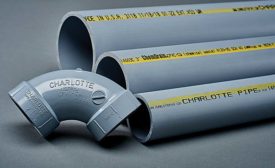 Charlotte Pipe chemical waste drain system