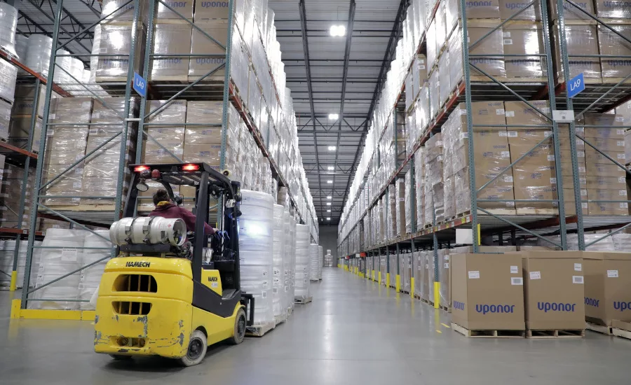 01 SHT 1023 Uponor Lakeville Distribution Center Forklift Aisle